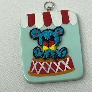 Hand-painted Colorful Bear Pendant